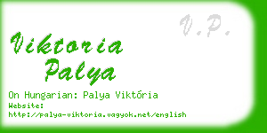 viktoria palya business card