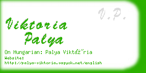 viktoria palya business card